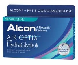 Контактные линзы Air Optix plus HydraGlyde (Alcon)