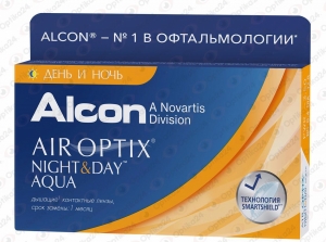 Контактные линзы Air Optix Night & Day Aqua (Alcon)